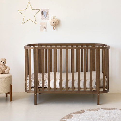 Petite Amélie Ovaal Ledikant Cocoon  - 60 x 120 cm - Premium Cocoa - vtwonen shop