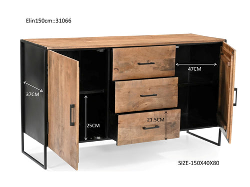 Livingfurn dressoir Elin - 150cm - bruin