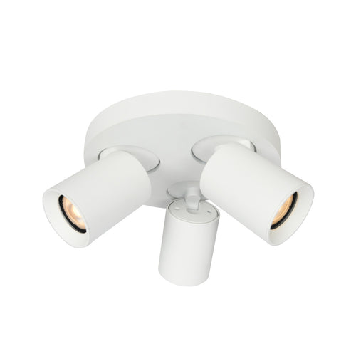 Artdelight Plafondlamp Megano 3L Rond - Wit