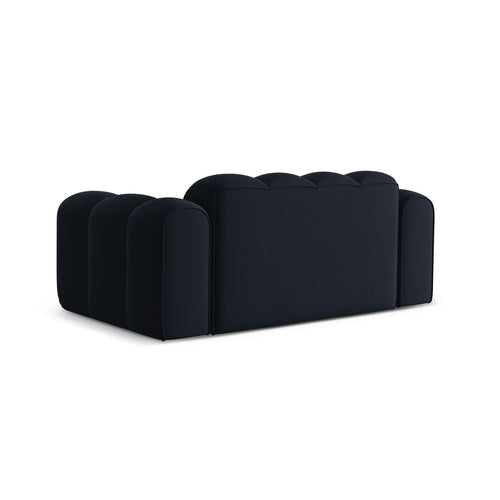 Cosmopolitan Design - Bank Treno 2-zits, flueel donkerblauw - 94x180x70cm