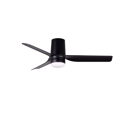 Faro Mini Mini Punt Tub 90cm LED Plafondventilator Mat Zwart CCT