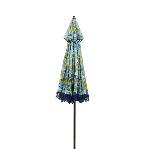 Mica Decorations Bloem Parasol - H238 x Ø220 cm - Blauw - vtwonen shop