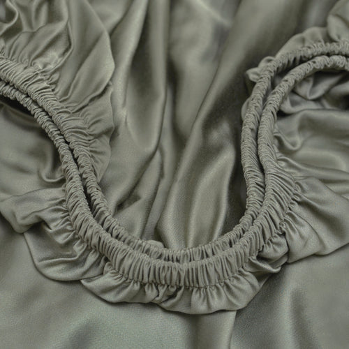 Coco & Cici - Bamboe Hoeslaken 90 x 200 cm - 1 Persoons Beddengoed - Olijfgroen - Elastiek Rondom - 100% Eco Bamboe - vtwonen shop