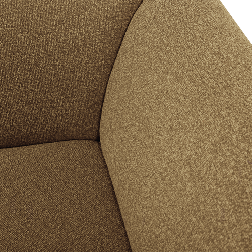 WOOOD hoekelement recht Mojo Base - Bouclé - Geel/Bruin Melange - 74x105x105
