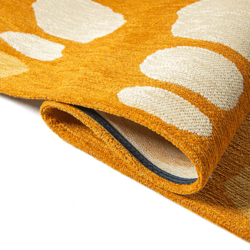 Lola&Moi vloerkleed Ice In Pumpkin - geel - 170x240cm - vtwonen shop