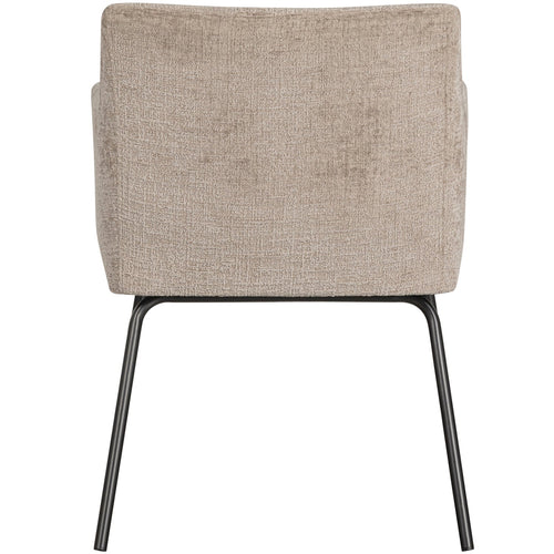 WOOOD eetkamerstoelen Kam - Polyester - Zand - Set van 6 - vtwonen shop