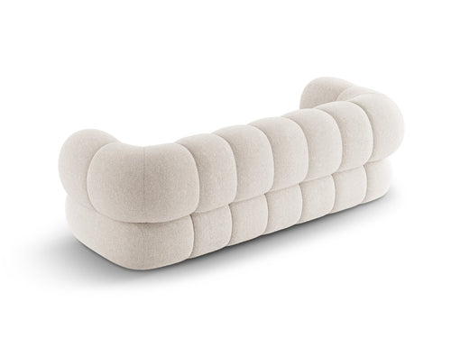 Cosmopolitan Design Bank Koge 3-zits, chenille lichtbeige - 95x210x70cm
