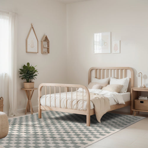 AFK Living vloerkleed Checkers - zeer zacht - groen - 200 x 290 cm