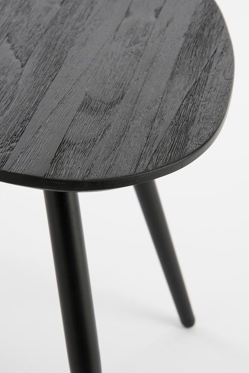 Mica Decorations Jailey Bijzettafel - Set van 2 - L84 x B39 x H39 cm - Gerecycled Hout - Zwart - vtwonen shop