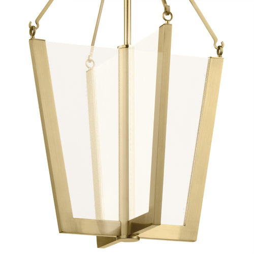 Elstead Kichler Calters Geïntegreerde LED Hanglamp Champagne Goud, 3000K