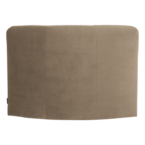 WOOOD eetbank hoek rugleuning Mojo Base - Velvet - Khaki - 83x80x80