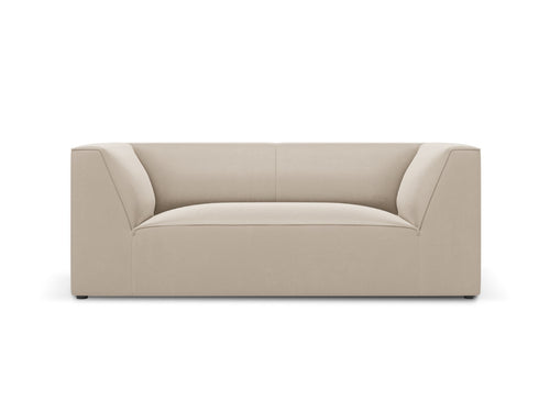 Micadoni Bank Ruby 2-zits, flueel, beige - 93x174x69cm