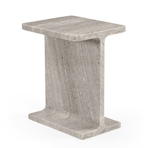 HYPPOLITE Bijzettafel van marmer - Beige - 31x38x46 cm