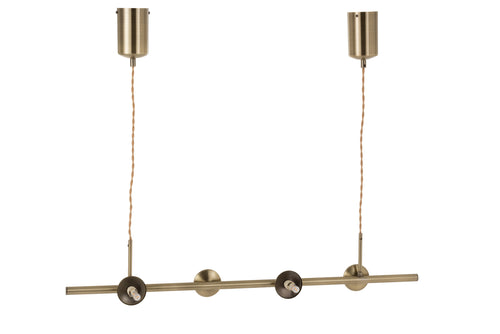 J-Line hanglamp Yuks 4 Lampen - staal - goud - vtwonen shop