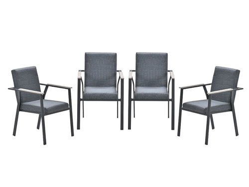 Garden Impressions Catania tuinstoelen set van 4 all weather