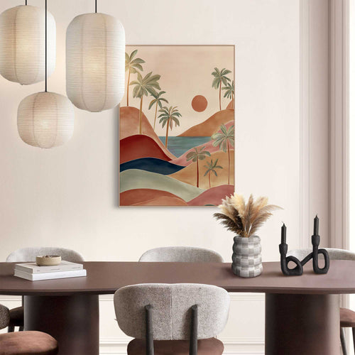 Reinders schilderij Palm Landschap - 70x50cm