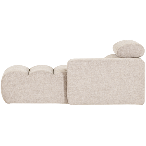 WOOOD chaise longue element arm rechts Novi - Polyester- Naturel - 86x109x173 - vtwonen shop