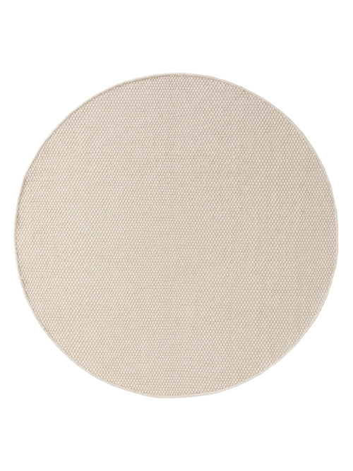 benuta wollen vloerkleed Rocco - wit - ø 250 cm