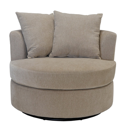 Giga Meubel Fauteuil Thony Luxe Draaibaar - Taupe - Zithoogte 46cm - vtwonen shop