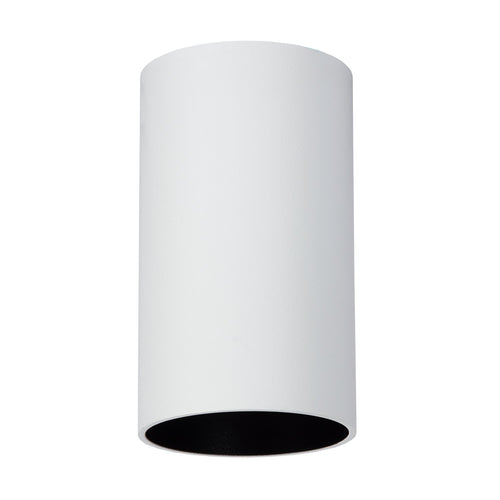 Atmooz plafondlamp Era Fix - wit - zwart binnenin - Ø 5,5 x H 10 cm - GU10