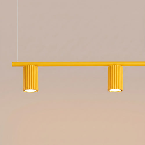Sollux Lighting Kroonluchter KARBON 4 geel - 122x6,5x212cm