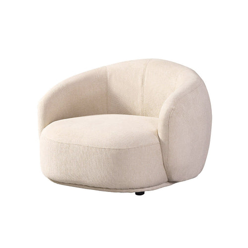 HOME DELUXE fauteuil CASARA geweven stof beige - 99 x 104 x 72 cm