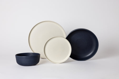 Mimo Homeware serviesset Dreamy Ivory & Midnight Blue - 4-delig - 2 personen - vtwonen shop