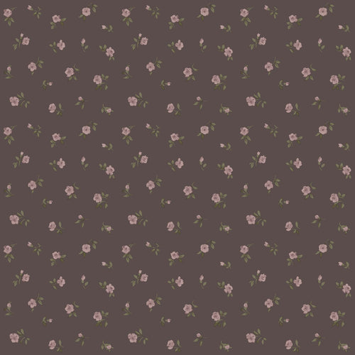 ESTAhome behang vintage bloemetjes bruin en roze - 50 x 900 cm - 139835 - vtwonen shop