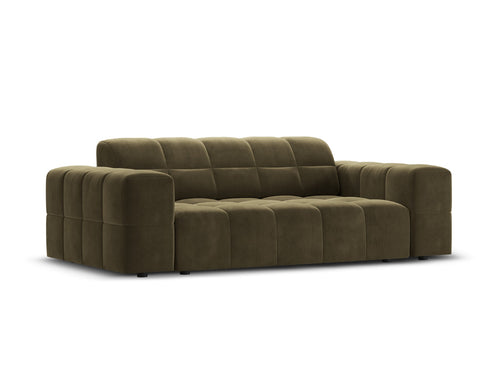 Cosmopolitan Design Bank Chicago 2-zits, flueel groente - 102x178x78cm