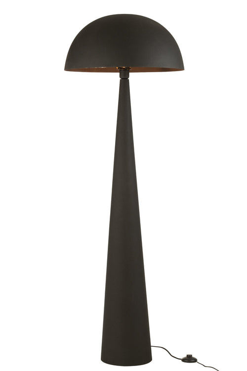 J-Line lamp Paddenstoel - metaal - zwart