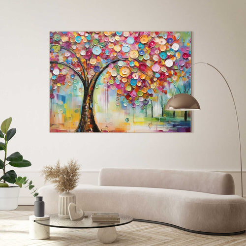 Reinders schilderij Kleurrijke Boom - 100x140cm