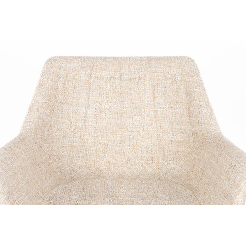 Zuiver Doulton Eetkamerstoelen met Armleuningen Beige - Set van 2