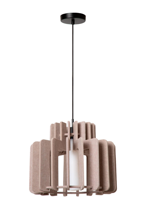 Lucide hanglamp ROLLO - 1xE27 - Taupe - vtwonen shop