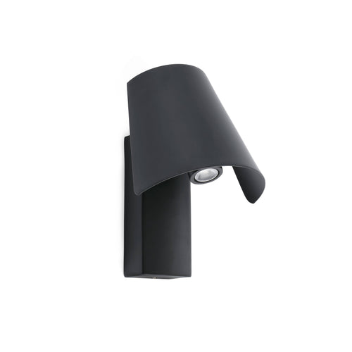 Faro Le - LED Indoor Verstelbare Wandlamp Zwart