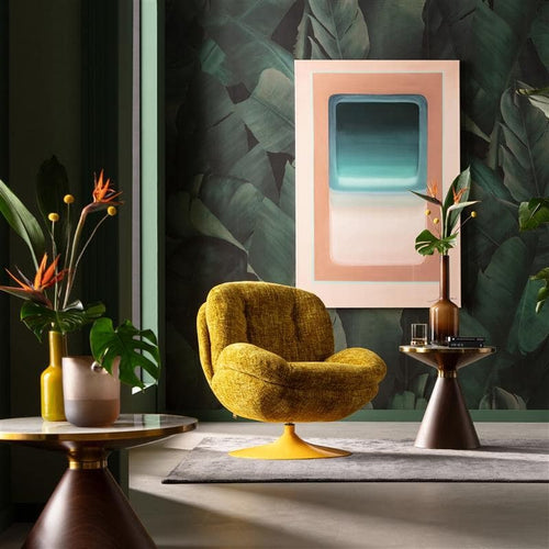 Kare Design Salontafel Cono Ø70cm keramiek walnoot