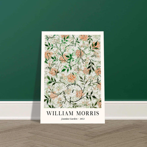 Artfulprints Poster William Morris - Jasmine garden   - 70x100 cm - Groen