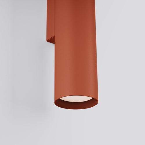 Sollux Lighting Wandlamp LAGOS 2 rood oker - 6x8x30cm
