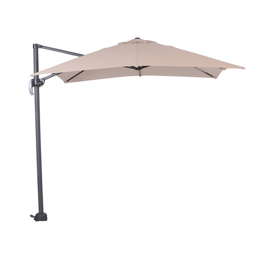 Hawaii parasol S - 250x250 cm - carbon black - ecru - vtwonen shop