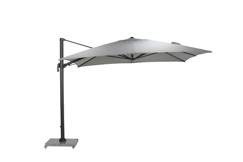 Hawaii Big Pole II parasol - 350x350 cm - carbon black - royal grijs - vtwonen shop