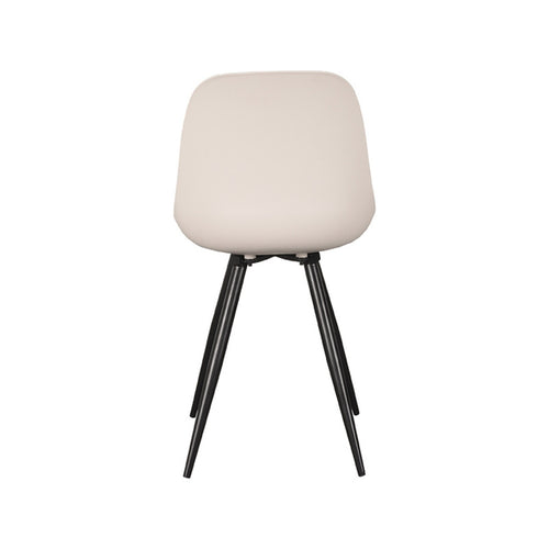 LABEL51 Eetkamerstoel Monza - Zand Kunststof - Zithoogte 50cm - Set van 2 - vtwonen shop