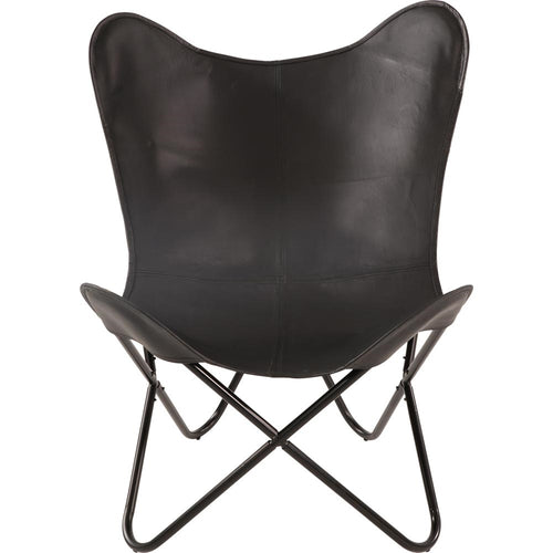 Lesli Living bistrostoel Buffalo - zwart - 75x75x87cm