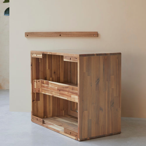 Tikamoon Badkamermeubel van massief acaciahout 60 cm - Naturel