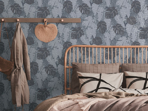 Livingwalls behang palmbomen grijs - 53 cm x 10.05 m - AS-389052 - vtwonen shop