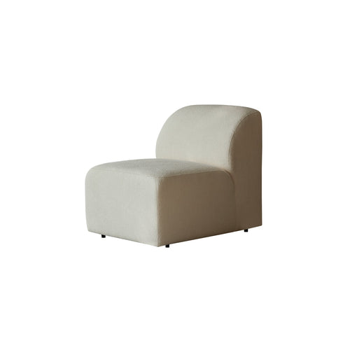 Tikamoon Modulaire stoffen fauteuil in écru, klein model - Beige