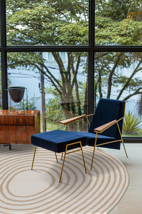 AFK Living vloerkleed Aeon - reliëfeffect - beige - 160 x 230 cm - vtwonen shop