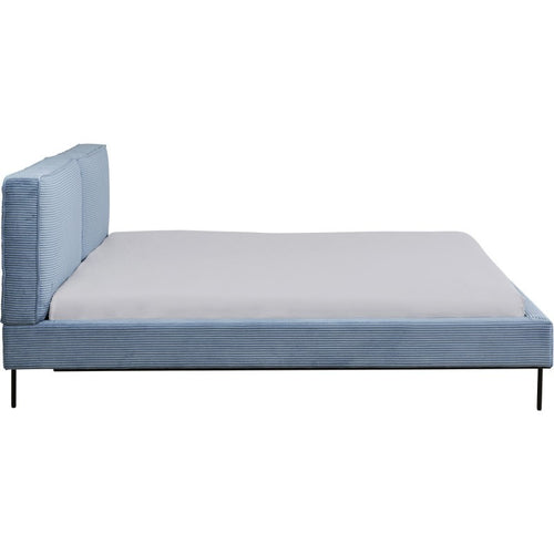 Kare Design Bed East Side Cord - blauw - 180x200cm - vtwonen shop