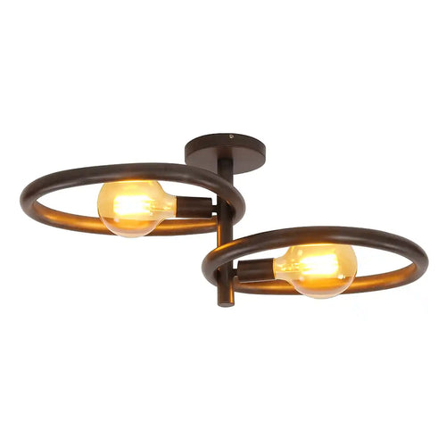 Ylumen plafondlamp Pebble - 2 lichts - 73  x 30   cm - zwart - vtwonen shop