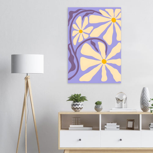 Artfulprints Poster met Lijst Matisse – Essence of bloom   - A4 21x29.7 cm - Paars