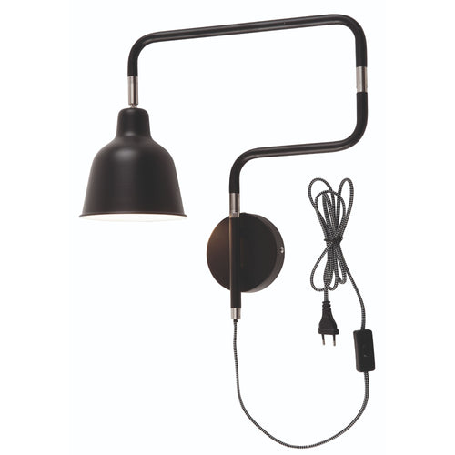 it's about RoMi wandlamp London - zwart - 60x16x42cm - vtwonen shop