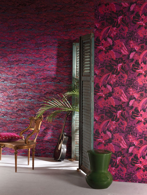 Masureel behang met structuur roze - 53 cm x 10.05 m - 630595